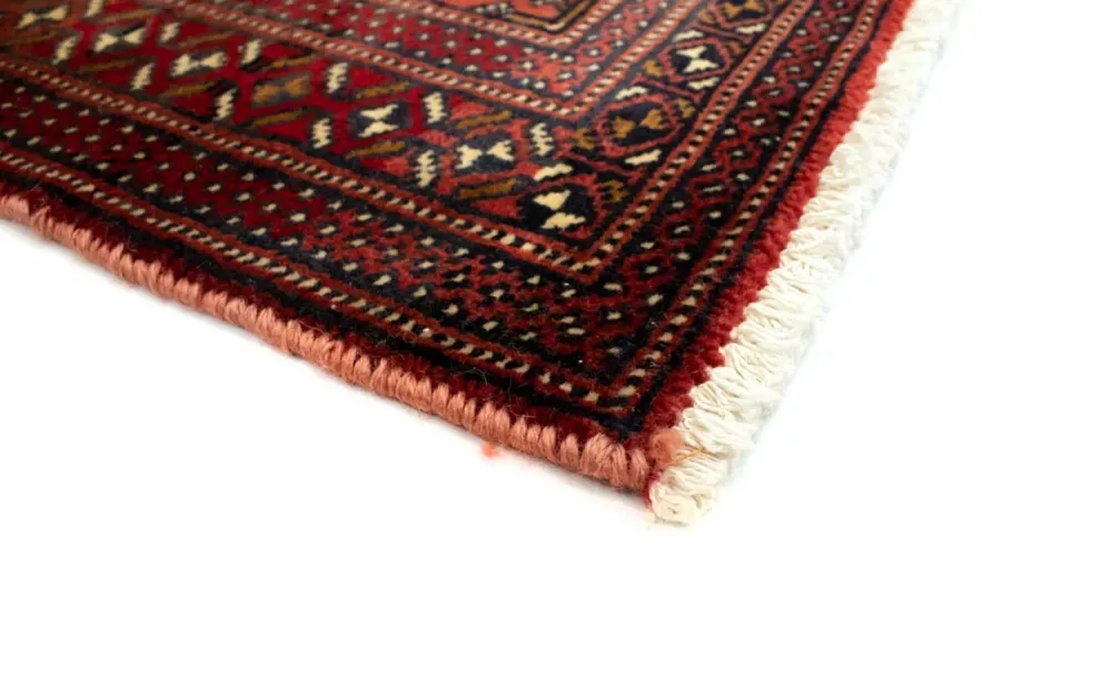 Løper Turkaman teppe - 100 x 50 cm - rød