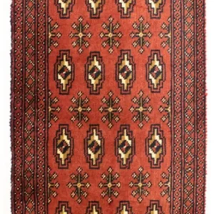 Løper Turkaman teppe - 100 x 50 cm - rust