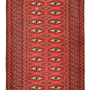 Løper Turkaman teppe - 183 x 61 cm - rød