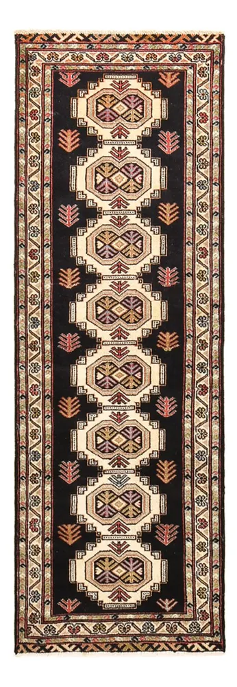 Løper Turkaman teppe - 187 x 63 cm - mørkeblå