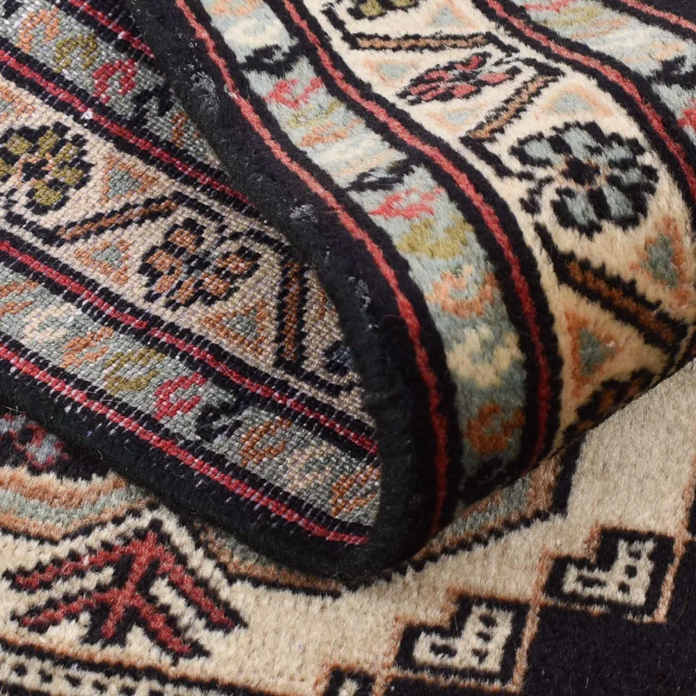 Løper Turkaman teppe - 187 x 63 cm - mørkeblå