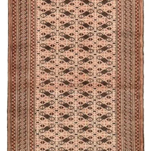 Løper Turkaman teppe - 193 x 83 cm - lys rød
