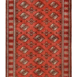 Løper Turkaman teppe - 266 x 97 cm - rød