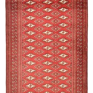Løper Turkaman teppe - 274 x 96 cm - rød