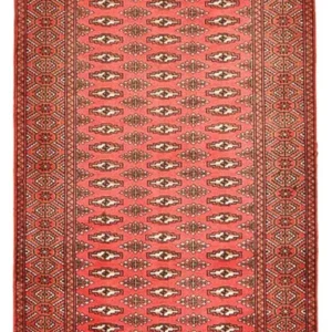 Løper Turkaman teppe - 276 x 102 cm - rød