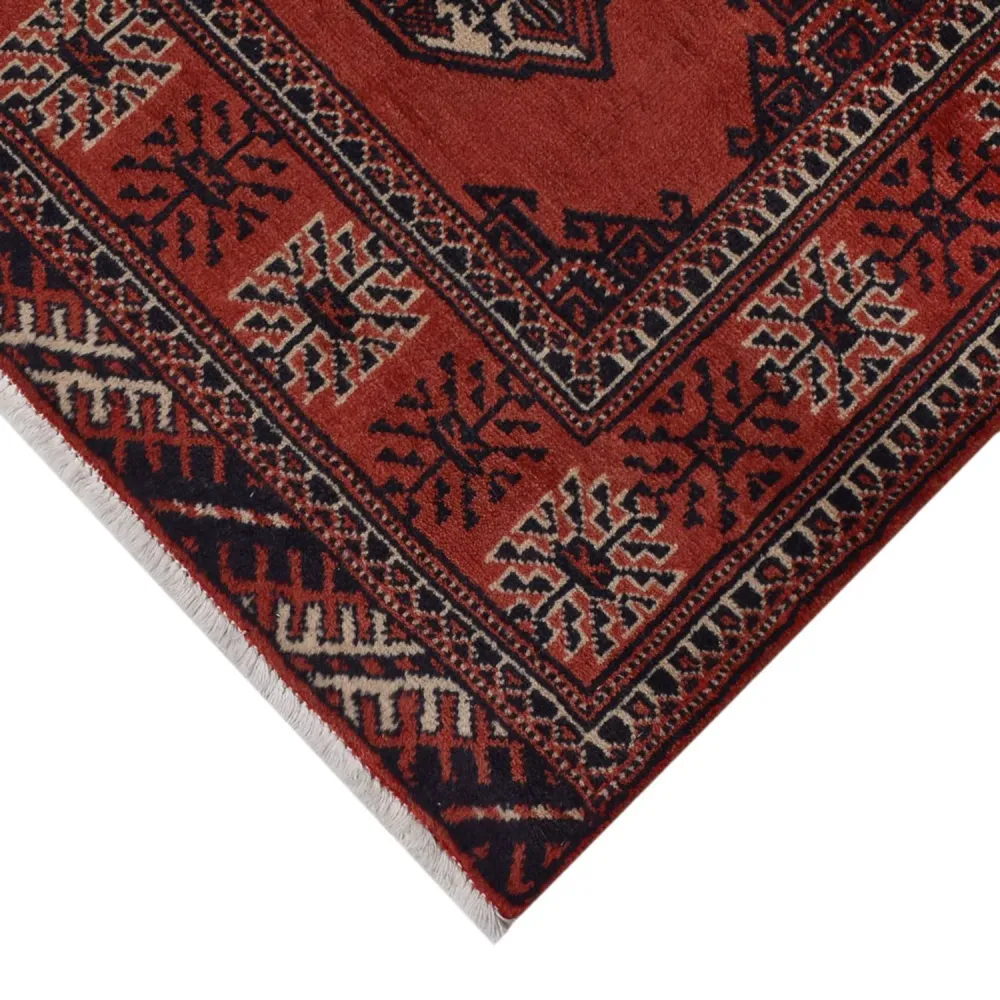 Løper Turkaman teppe - 333 x 96 cm - rød