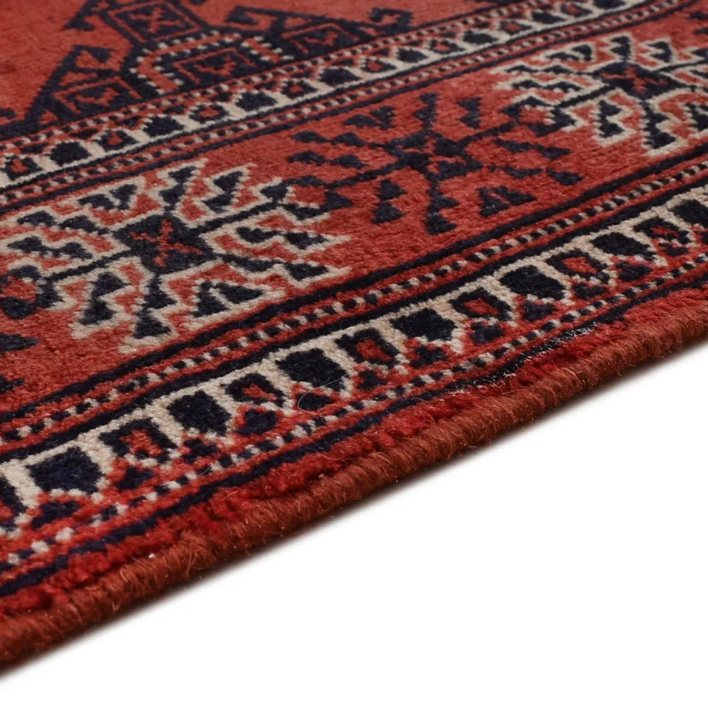 Løper Turkaman teppe - 333 x 96 cm - rød