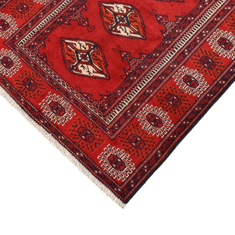 Løper Turkaman teppe - 353 x 89 cm - rød