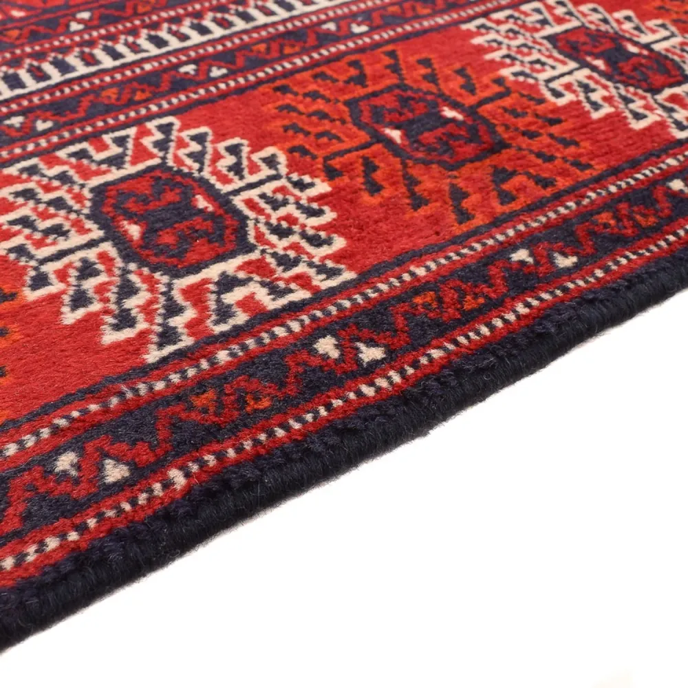 Løper Turkaman teppe - 353 x 89 cm - rød