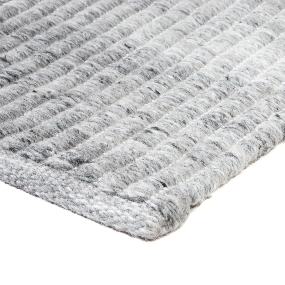 Løper Ullteppe - 100 x 32 cm - lysegrå