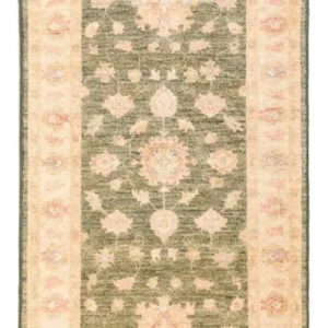 Løper Ziegler Teppe - 197 x 77 cm - olivengrønn