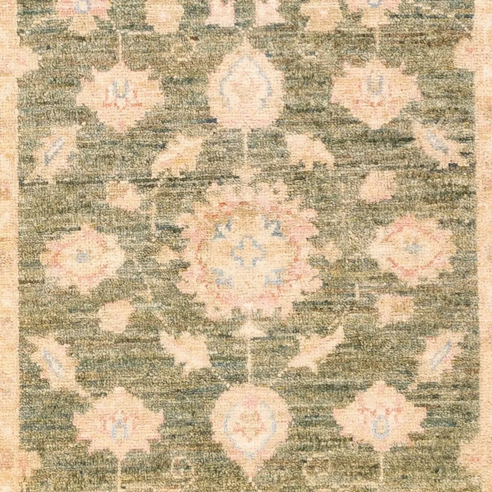 Løper Ziegler Teppe - 197 x 77 cm - olivengrønn