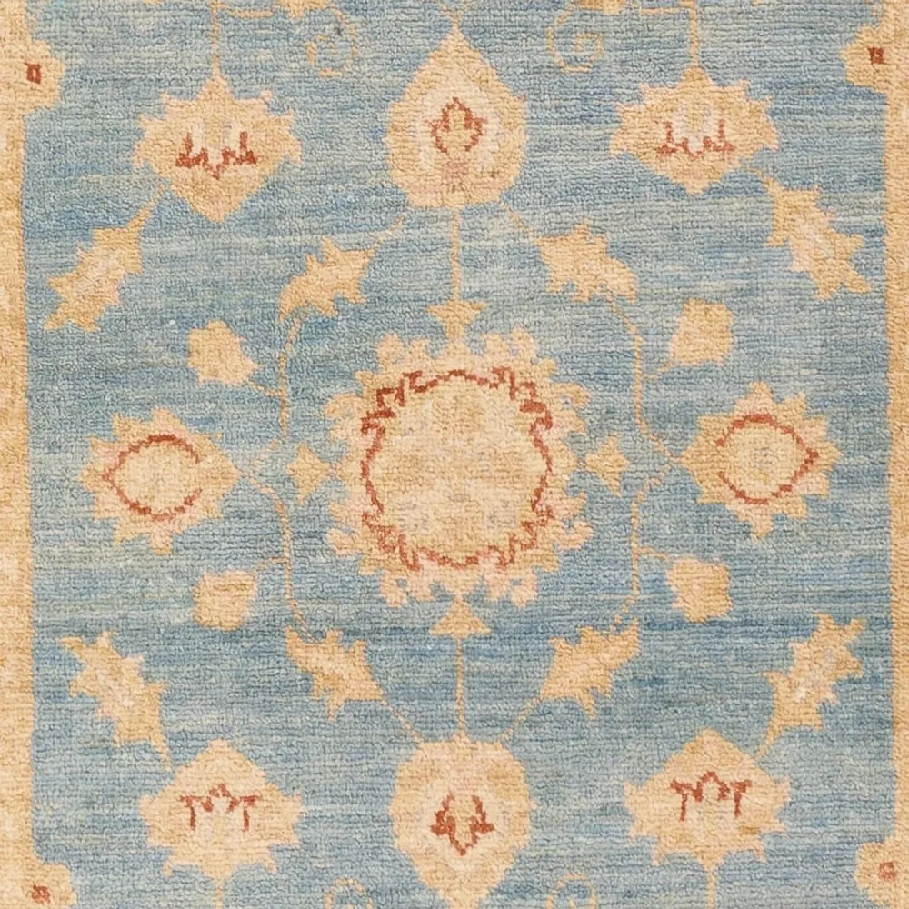 Løper Ziegler Teppe - 200 x 77 cm - lyseblå