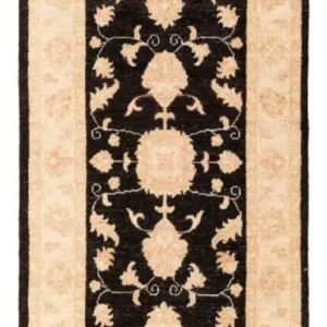 Løper Ziegler Teppe - 211 x 78 cm - svart