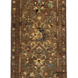 Løper Ziegler Teppe - 242 x 79 cm - olivengrønn