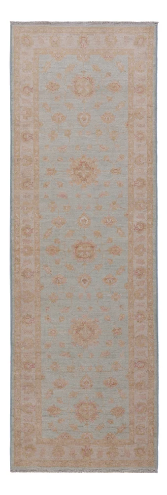 Løper Ziegler Teppe - 255 x 83 cm - lyseblå