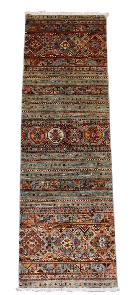 Løper Ziegler Teppe - 258 x 85 cm - olivengrønn