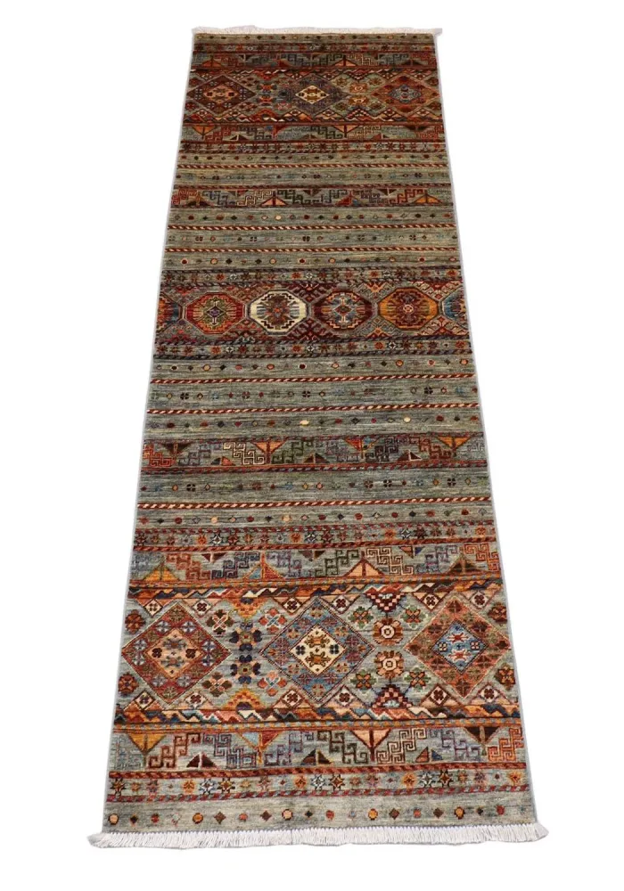 Løper Ziegler Teppe - 258 x 85 cm - olivengrønn