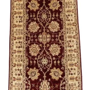 Løper Ziegler Teppe - 280 x 91 cm - mørk rød