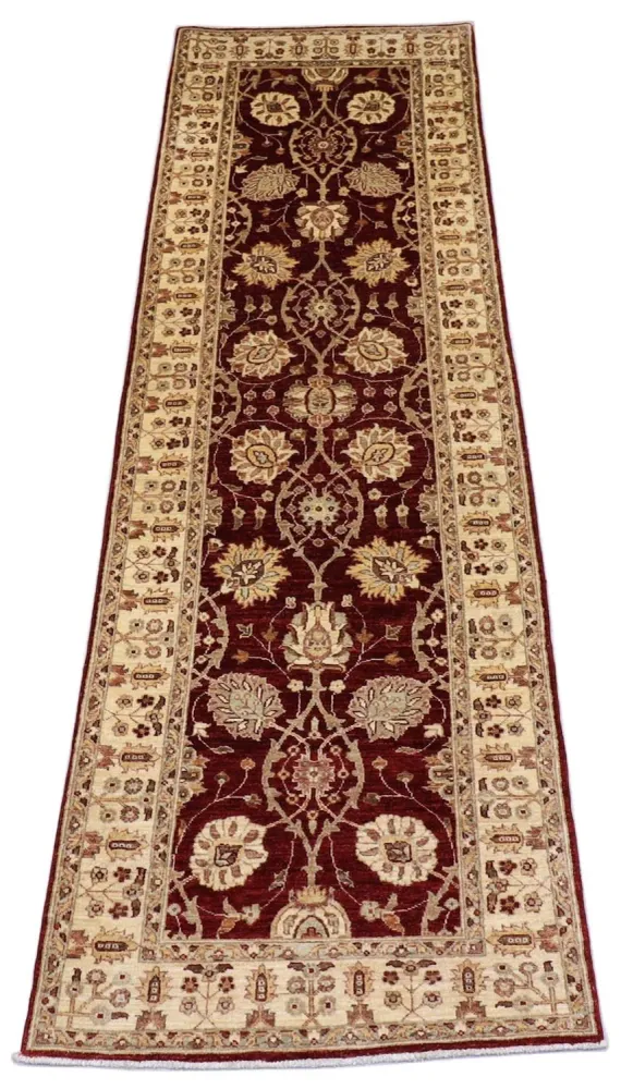 Løper Ziegler Teppe - 280 x 91 cm - mørk rød