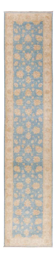 Løper Ziegler Teppe - 393 x 81 cm - lyseblå