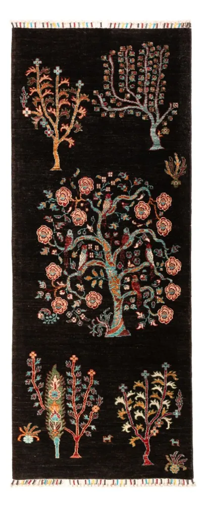 Løper Ziegler Teppe - Ariana - 199 x 77 cm - svart
