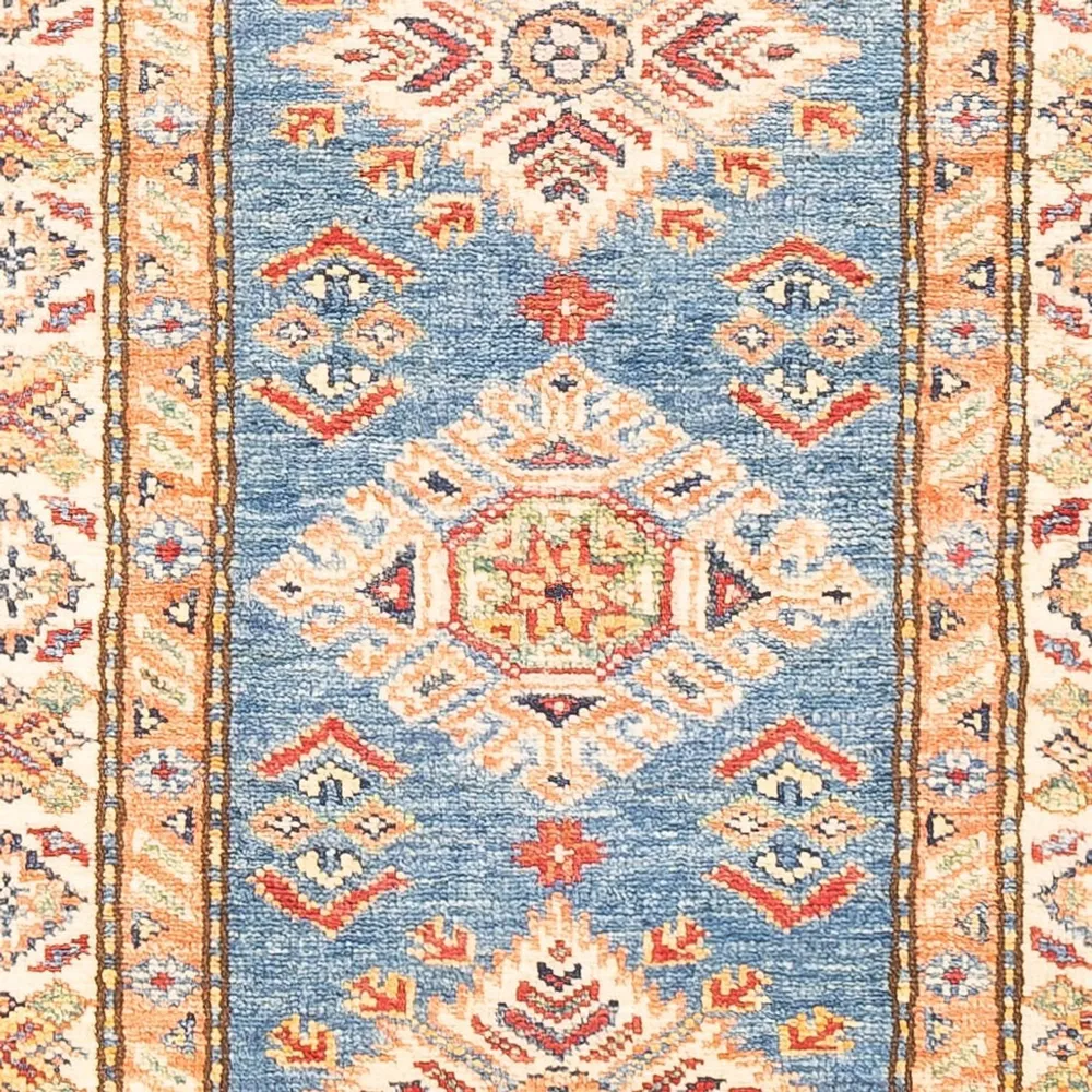 Løper Ziegler Teppe - Kazak - 177 x 61 cm - lyseblå