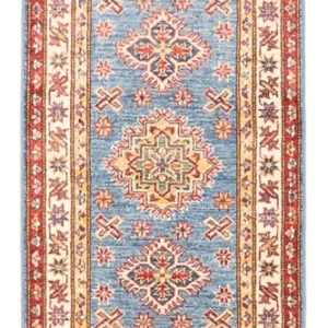 Løper Ziegler Teppe - Kazak - 179 x 59 cm - blå