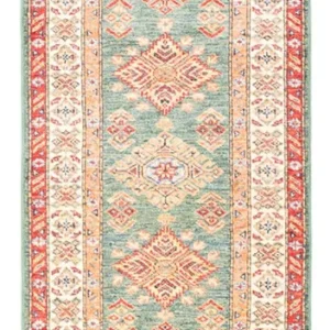 Løper Ziegler Teppe - Kazak - 181 x 61 cm - turkis