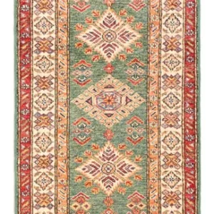 Løper Ziegler Teppe - Kazak - 183 x 59 cm - grønn