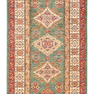 Løper Ziegler Teppe - Kazak - 184 x 61 cm - grønn