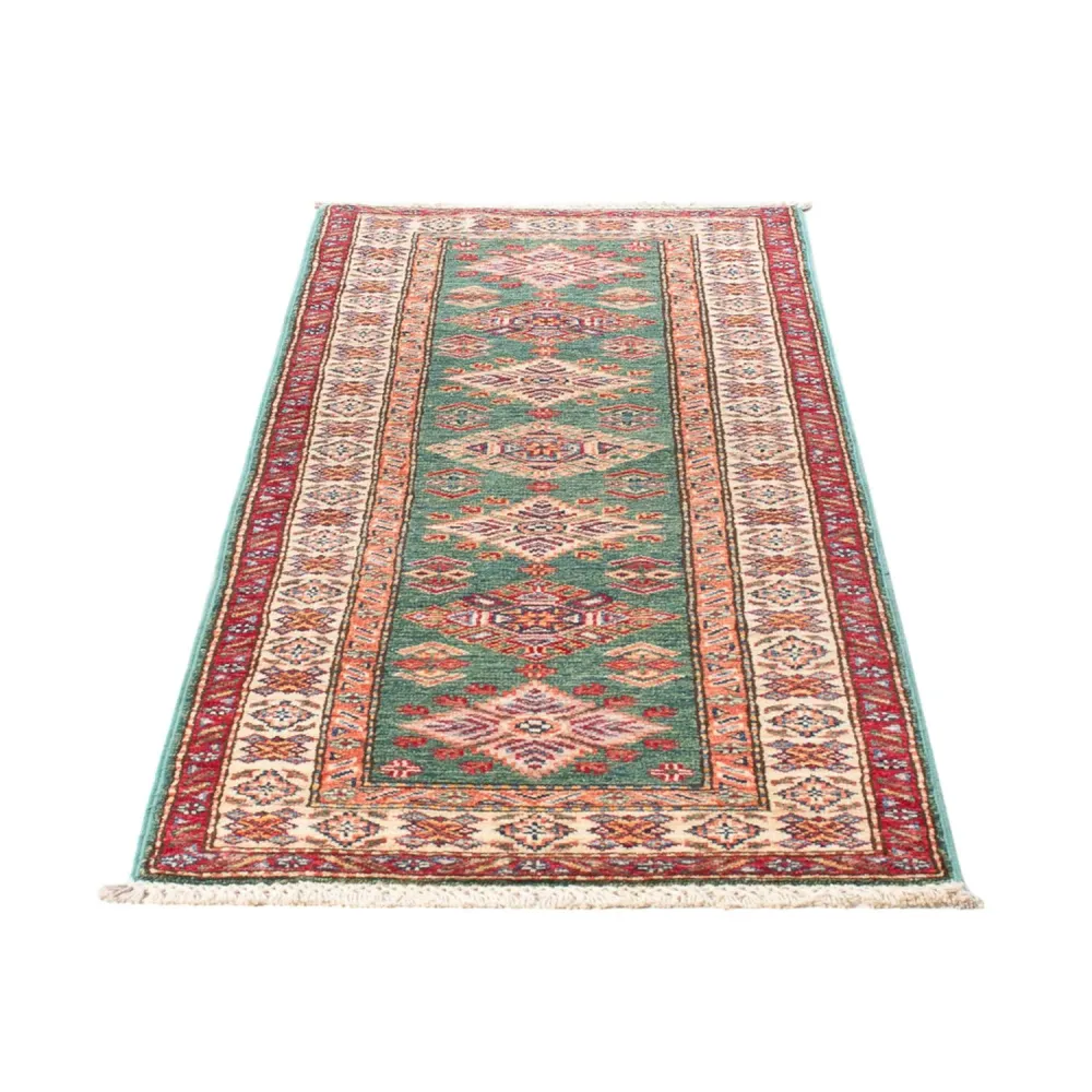 Løper Ziegler Teppe - Kazak - 184 x 58 cm - lysegrønn