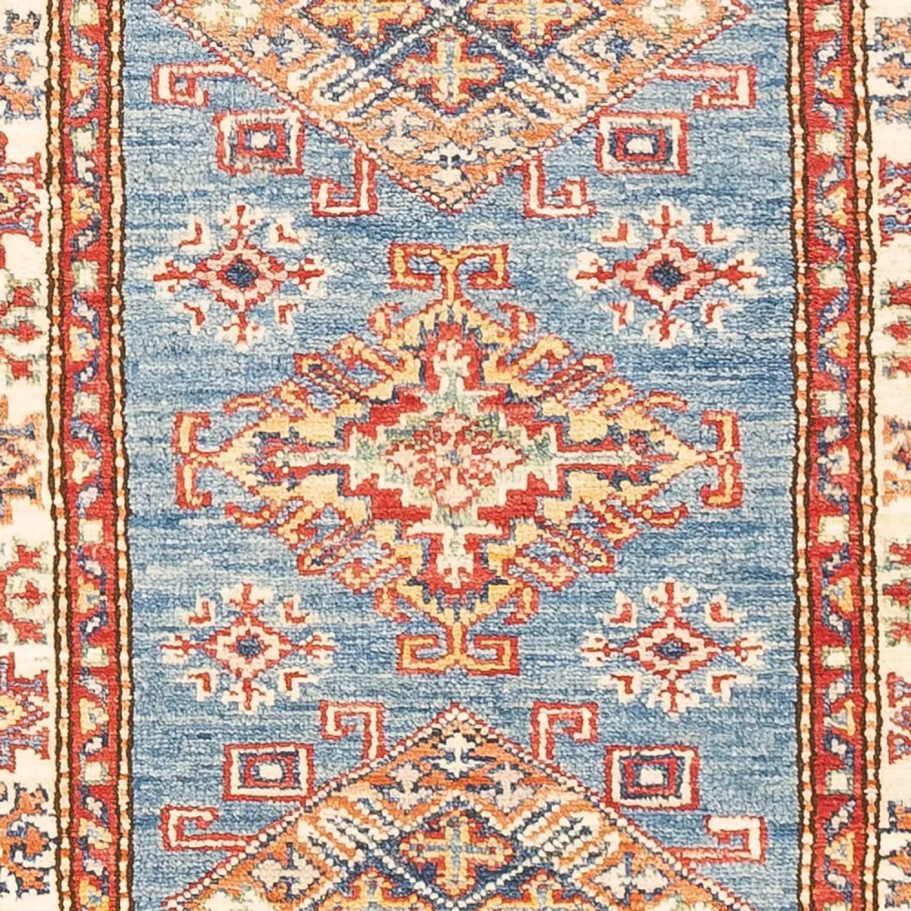 Løper Ziegler Teppe - Kazak - 186 x 58 cm - lyseblå