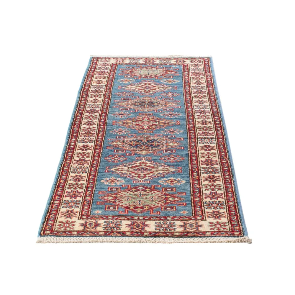 Løper Ziegler Teppe - Kazak - 186 x 58 cm - lyseblå