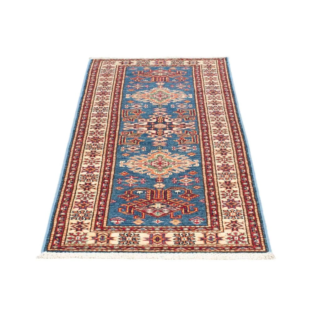 Løper Ziegler Teppe - Kazak - 188 x 61 cm - blå