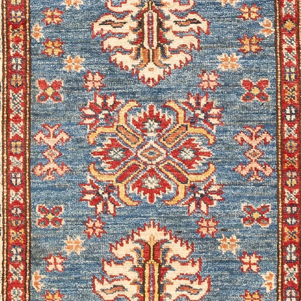 Løper Ziegler Teppe - Kazak - 200 x 76 cm - blå