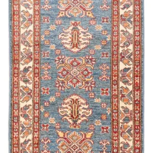 Løper Ziegler Teppe - Kazak - 202 x 72 cm - blå