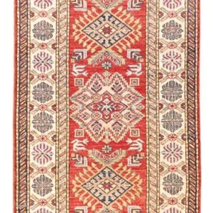 Løper Ziegler Teppe - Kazak - 207 x 73 cm - rød