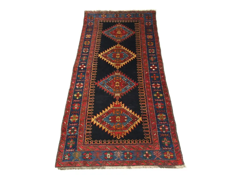 Løper Ziegler Teppe - Kazak - 268 x 110 cm - blå