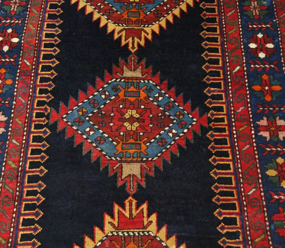 Løper Ziegler Teppe - Kazak - 268 x 110 cm - blå