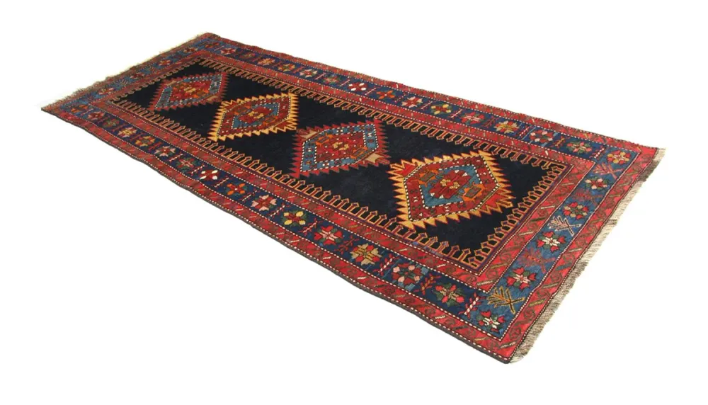 Løper Ziegler Teppe - Kazak - 268 x 110 cm - blå