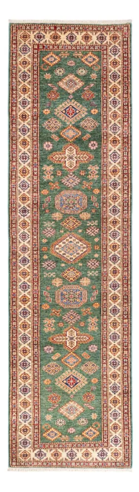 Løper Ziegler Teppe - Kazak - 296 x 80 cm - grønn