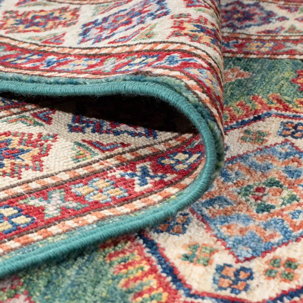 Løper Ziegler Teppe - Kazak - 296 x 80 cm - grønn