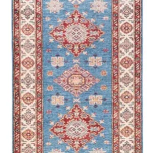 Løper Ziegler Teppe - Kazak - 299 x 85 cm - blå
