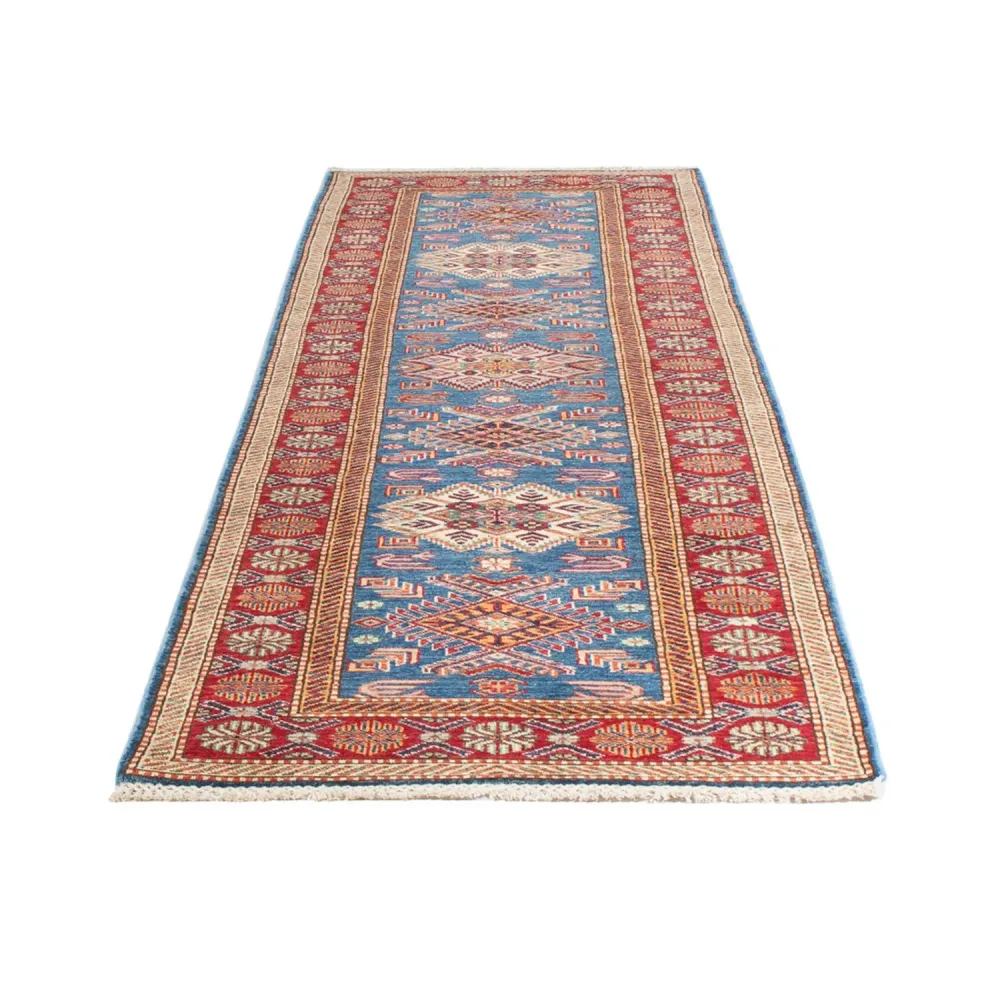 Løper Ziegler Teppe - Kazak - 302 x 80 cm - blå