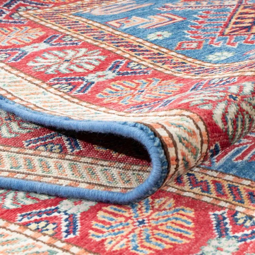 Løper Ziegler Teppe - Kazak - 302 x 79 cm - blå