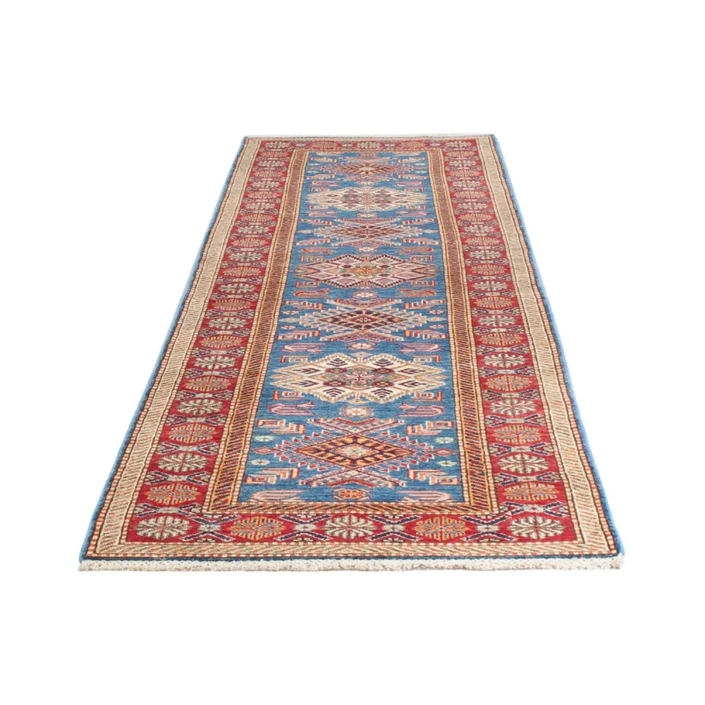 Løper Ziegler Teppe - Kazak - 302 x 79 cm - blå