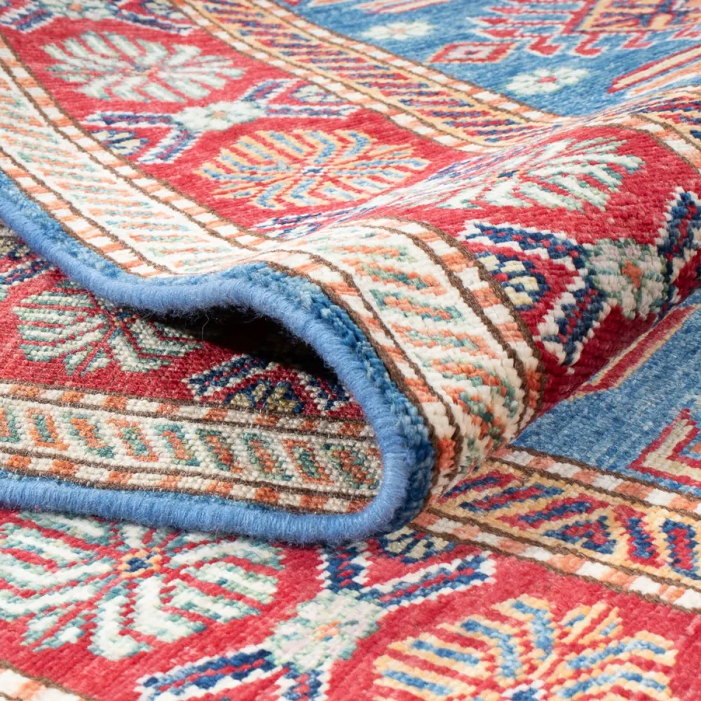 Løper Ziegler Teppe - Kazak - 302 x 80 cm - blå