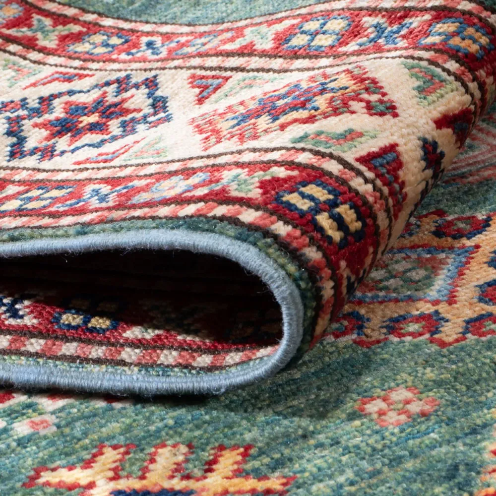 Løper Ziegler Teppe - Kazak - 302 x 78 cm - grønn