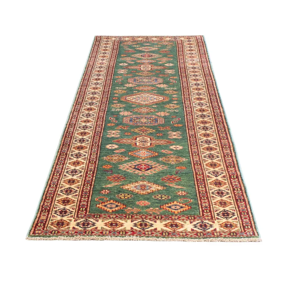 Løper Ziegler Teppe - Kazak - 302 x 78 cm - grønn